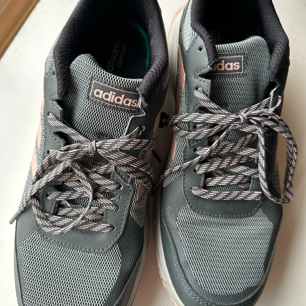 Adidas Women's Gray and Pink Sneakers size 11